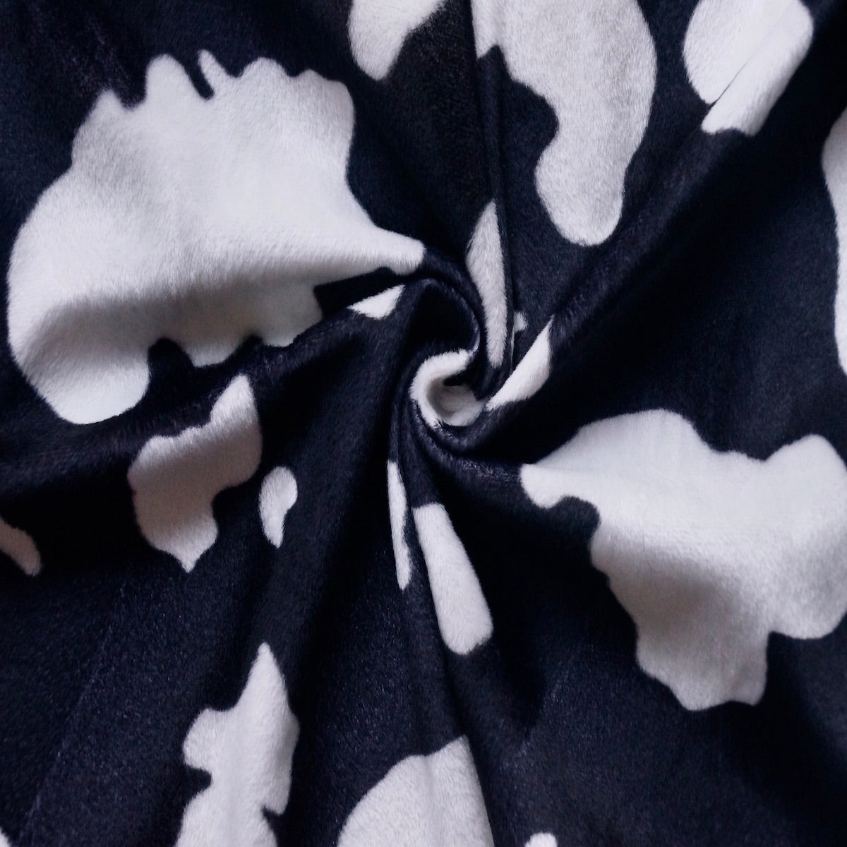 Faux Fur Cow Print Velboa Fabric