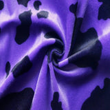 Faux Fur Cow Print Velboa Fabric