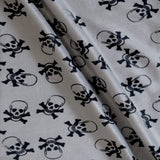 Faux Fur Skull Print Fabric 60" Wide