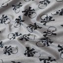 Faux Fur Skull Print Fabric 60" Wide