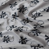 Faux Fur Skull Print Fabric 60" Wide