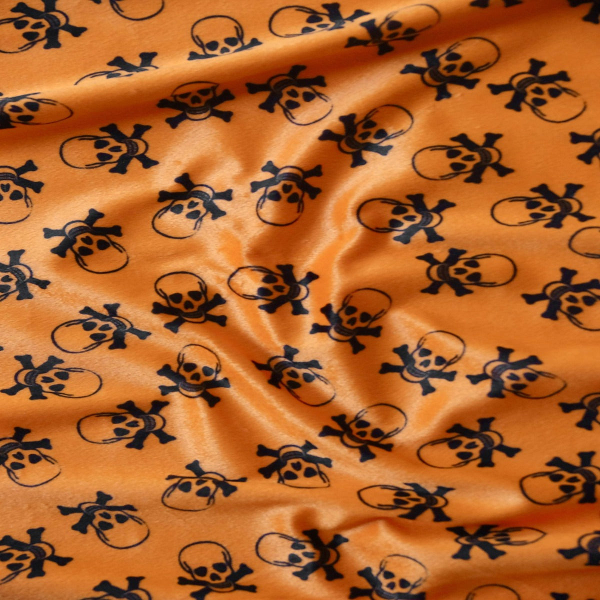 Faux Fur Skull Print Fabric 60" Wide