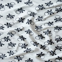 Faux Fur Skull Print Fabric 60" Wide