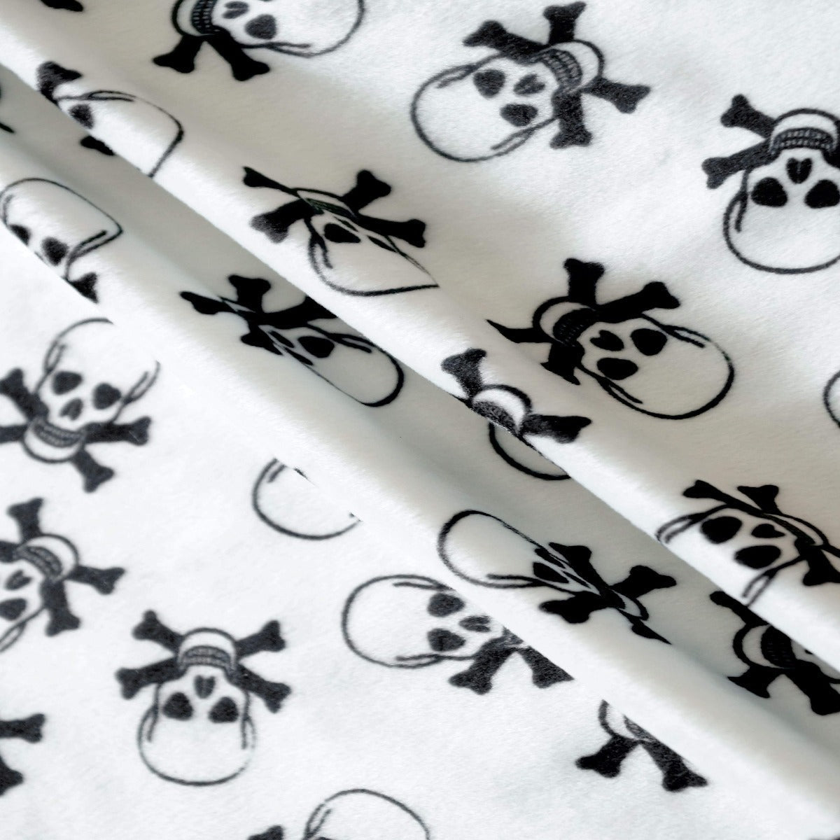 Faux Fur Skull Print Fabric 60" Wide