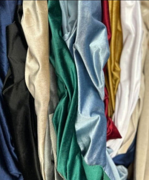 1 Yard Luxe Velvet Upholstery & Curtain Fabric for Home & Apparel 56" Wide