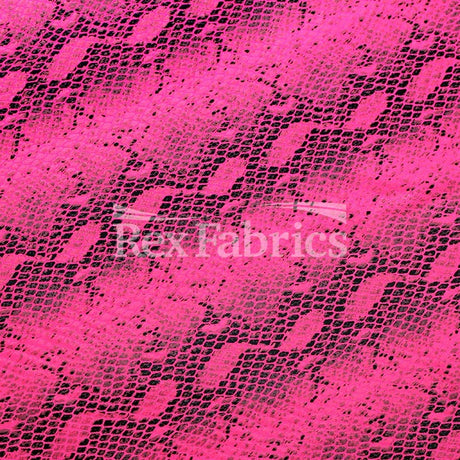 Venom Clear Dot Nylon Spandex Fabric - Multiple Colors Snakeskin Print, 58/60" Width (1 Yard)