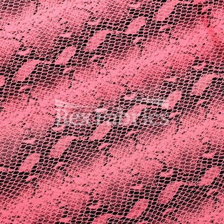 Venom Clear Dot Nylon Spandex Fabric - Multiple Colors Snakeskin Print, 58/60" Width (1 Yard)