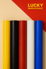 Vent Hole Vinyl Fabric - Red, Heat Transfer Vinyl, 20" Width (1 Foot)
