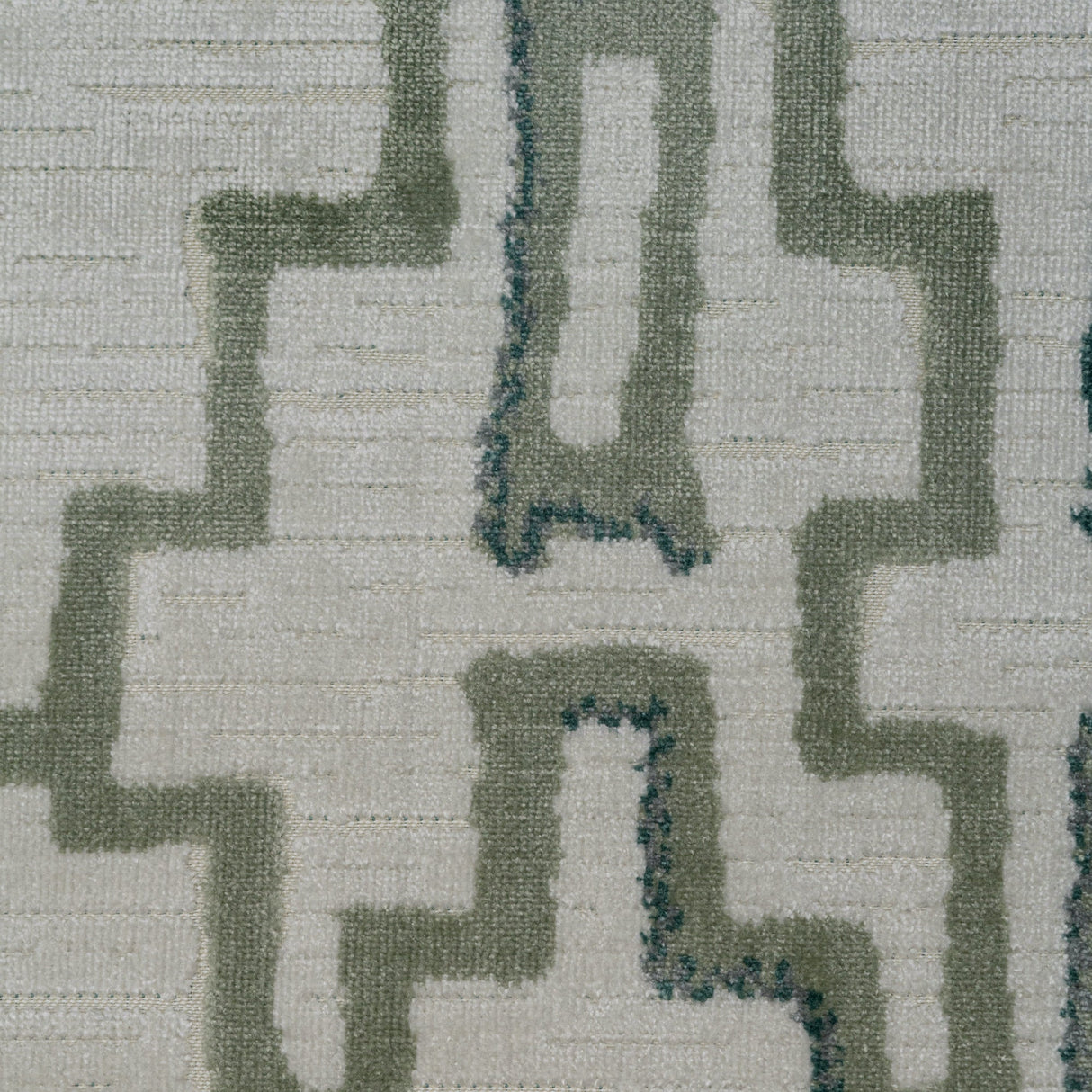 Cut Velvet Upholstery Fabric Venturo Geometric Pattern