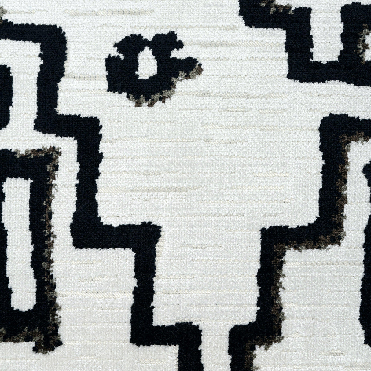 Cut Velvet Upholstery Fabric Venturo Geometric Pattern