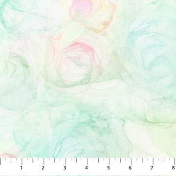 Cotton Fabric Veranda Texture Aqua Mist 44/45"