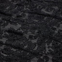 Versailles Burn Out Stretch Velvet Fabric - Black, Burgundy, Emerald, Navy, 56/58" Width (1 Yard)