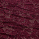 Versailles Burn Out Stretch Velvet Fabric - Black, Burgundy, Emerald, Navy, 56/58" Width (1 Yard)