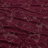 Versailles Burn Out Stretch Velvet Fabric - Black, Burgundy, Emerald, Navy, 56/58" Width (1 Yard)