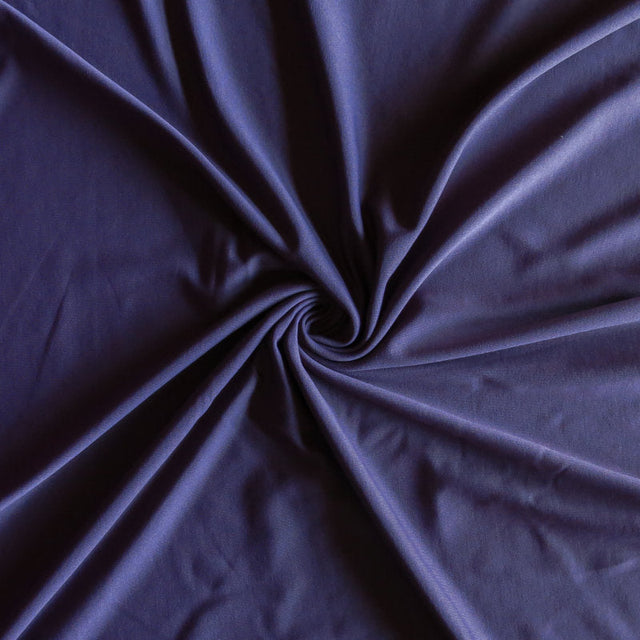 Athletic Dri-Fit Midweight Lycra Jersey Knit Fabric in Very Dark Purple