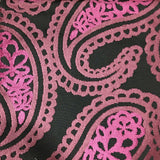 Cut Velvet Upholstery Fabric Victoria Bold Paisley