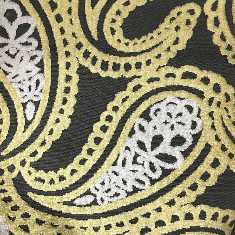 Cut Velvet Upholstery Fabric Victoria Bold Paisley