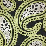 Cut Velvet Upholstery Fabric Victoria Bold Paisley