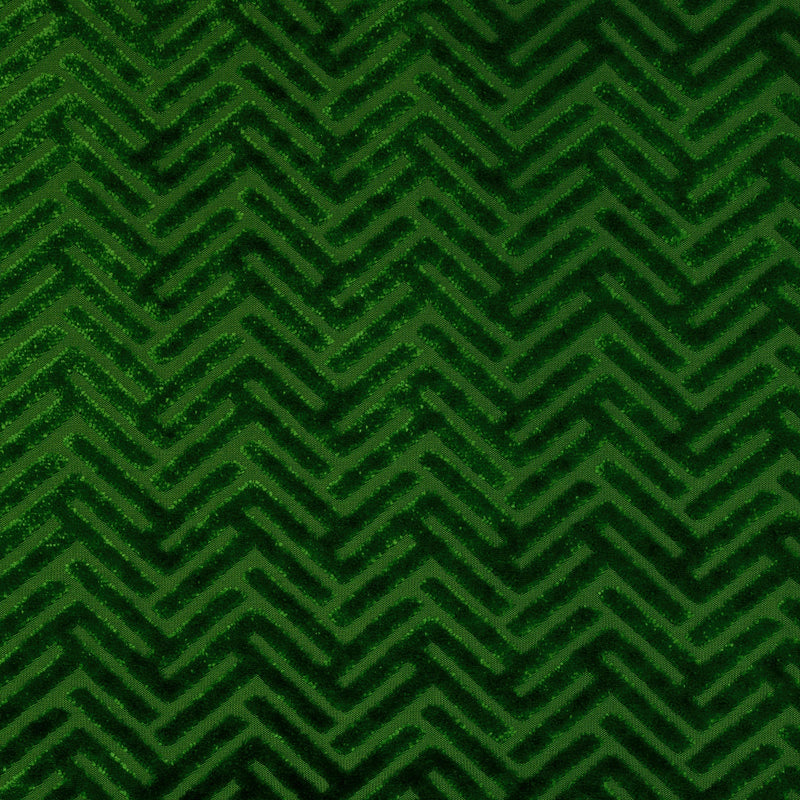 Burnout Velvet Upholstery Fabric Geometric Arrow Pattern