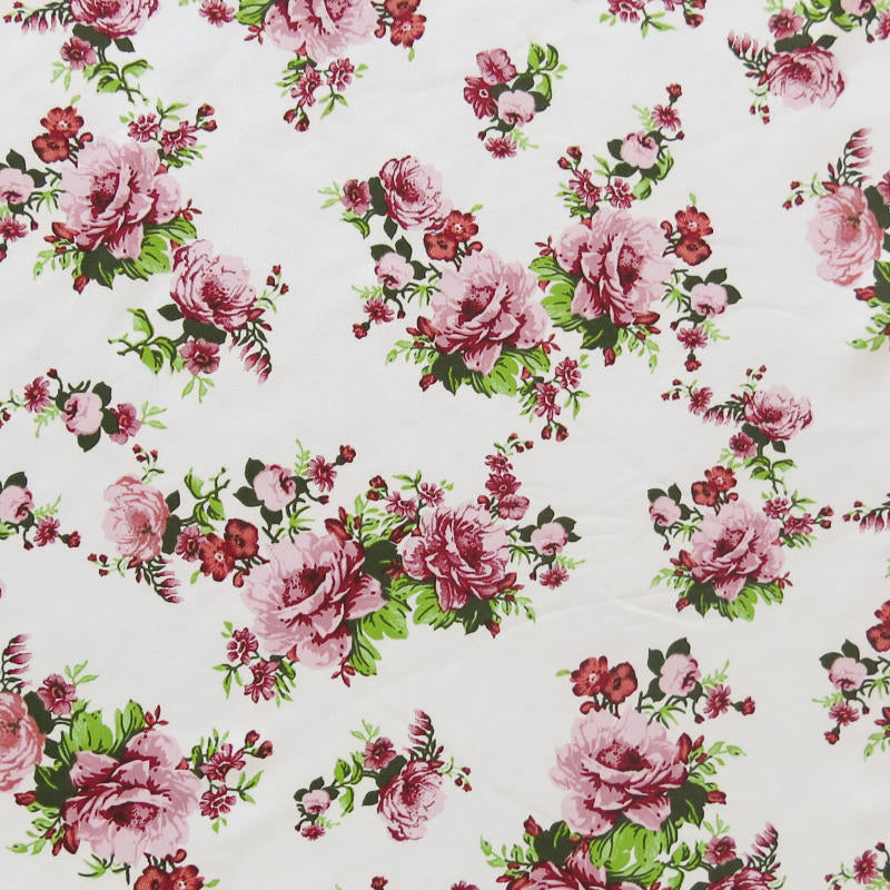 Swim Knit Blush Vintage Roses on Ivory