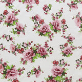 Swim Knit Blush Vintage Roses on Ivory