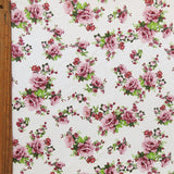 Swim Knit Blush Vintage Roses on Ivory