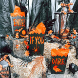 Vintage Metal Luminary Halloween Decorations - 3 Pc.