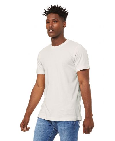 Bella Canvas 3001 Airlume Combed And Ring-Spun Cotton Fabric - Vintage White, Crewneck, Short Sleeve (1 Piece)