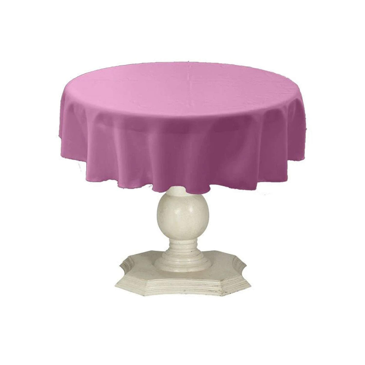 Tablecloth Dull Bridal Satin Fabric - Solid Color, 42" Round (1 Piece)