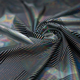 Vision Holographic Spandex Fabric - Silver Holo, 54" Width (1 Yard)