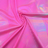 Vision Holographic Spandex Fabric - Silver Holo, 54" Width (1 Yard)