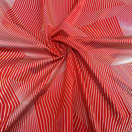 Vision Holographic Spandex Fabric - Silver Holo, 54" Width (1 Yard)