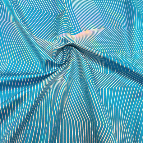 Vision Holographic Spandex Fabric - Silver Holo, 54" Width (1 Yard)