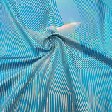 Vision Holographic Spandex Fabric - Black/Silver Holo, 54" Width (1 Yard)