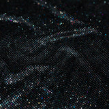 1 Yard Vivian Glitter Printed Spandex Velvet 90% Polyester 10% Spandex, 56" Usable Width