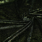 Vivian Glitter Printed Stretch Velvet Fabric - Black/Copper, Black/Olive, Black/Green, Black/Pink, Black/Blue Multicolored, Black/Multicolored, Black/Fuchsia Multicolored, 58/60" Width (1 Yard)