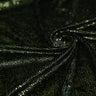 Glitter Printed Stretch Velvet Black Fabric