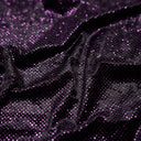 Vivian Glitter Printed Stretch Velvet Fabric - Black/Copper, Black/Olive, Black/Green, Black/Pink, Black/Blue Multicolored, Black/Multicolored, Black/Fuchsia Multicolored, 58/60" Width (1 Yard)