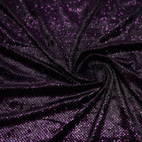 Vivian Glitter Printed Stretch Velvet Fabric - Black/Copper, Black/Olive, Black/Green, Black/Pink, Black/Blue Multicolored, Black/Multicolored, Black/Fuchsia Multicolored, 58/60" Width (1 Yard)