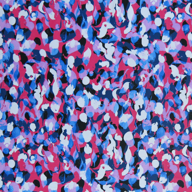 Swim Knit Nylon Spandex Vivid Abstract Print