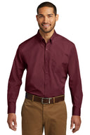 Men's Long Sleeve Carefree Poplin Shirt
