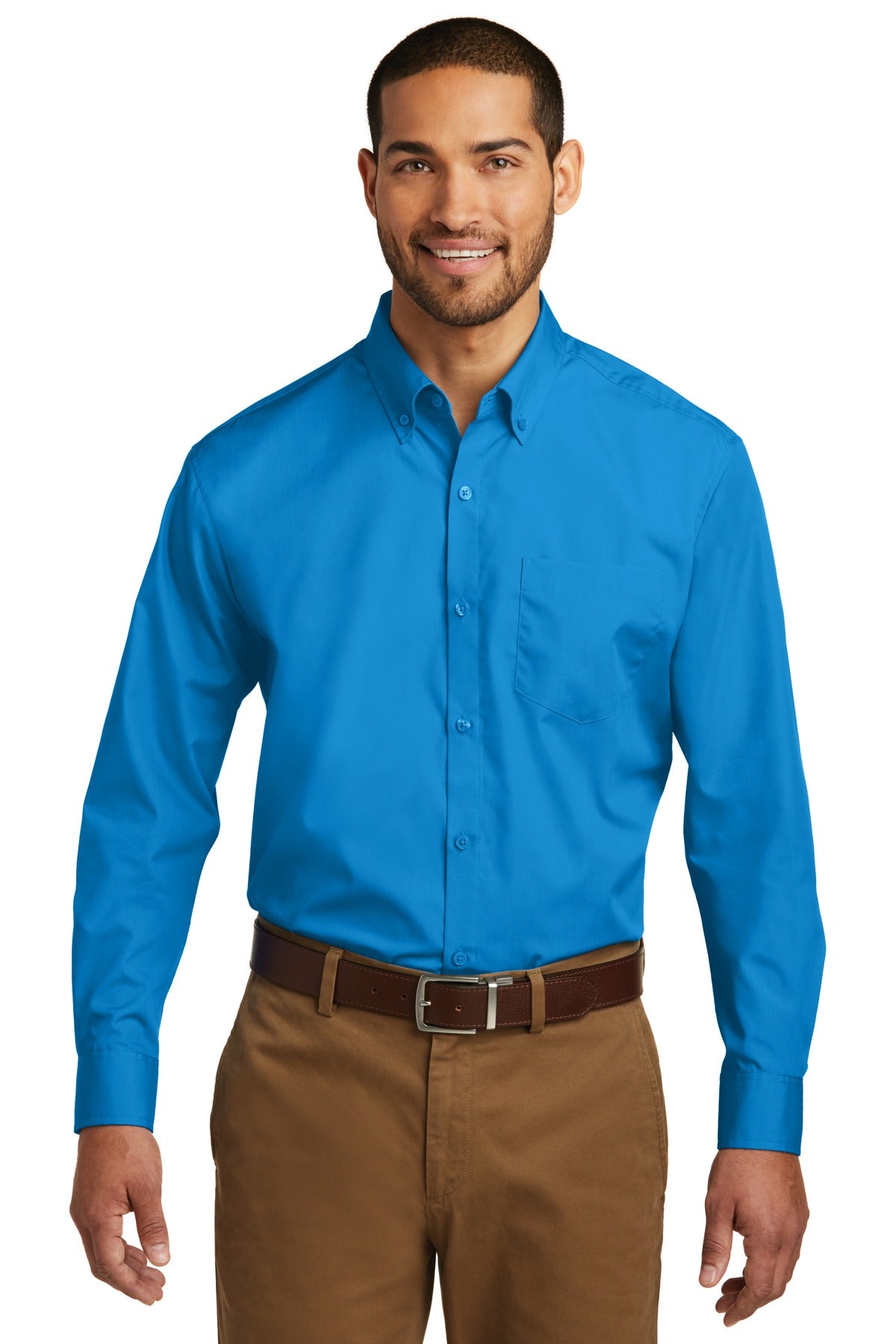 Port Authority® Long Sleeve Carefree Poplin Shirt