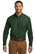 Men's Long Sleeve Carefree Poplin Shirt