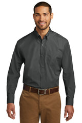 Port Authority® Long Sleeve Carefree Poplin Shirt