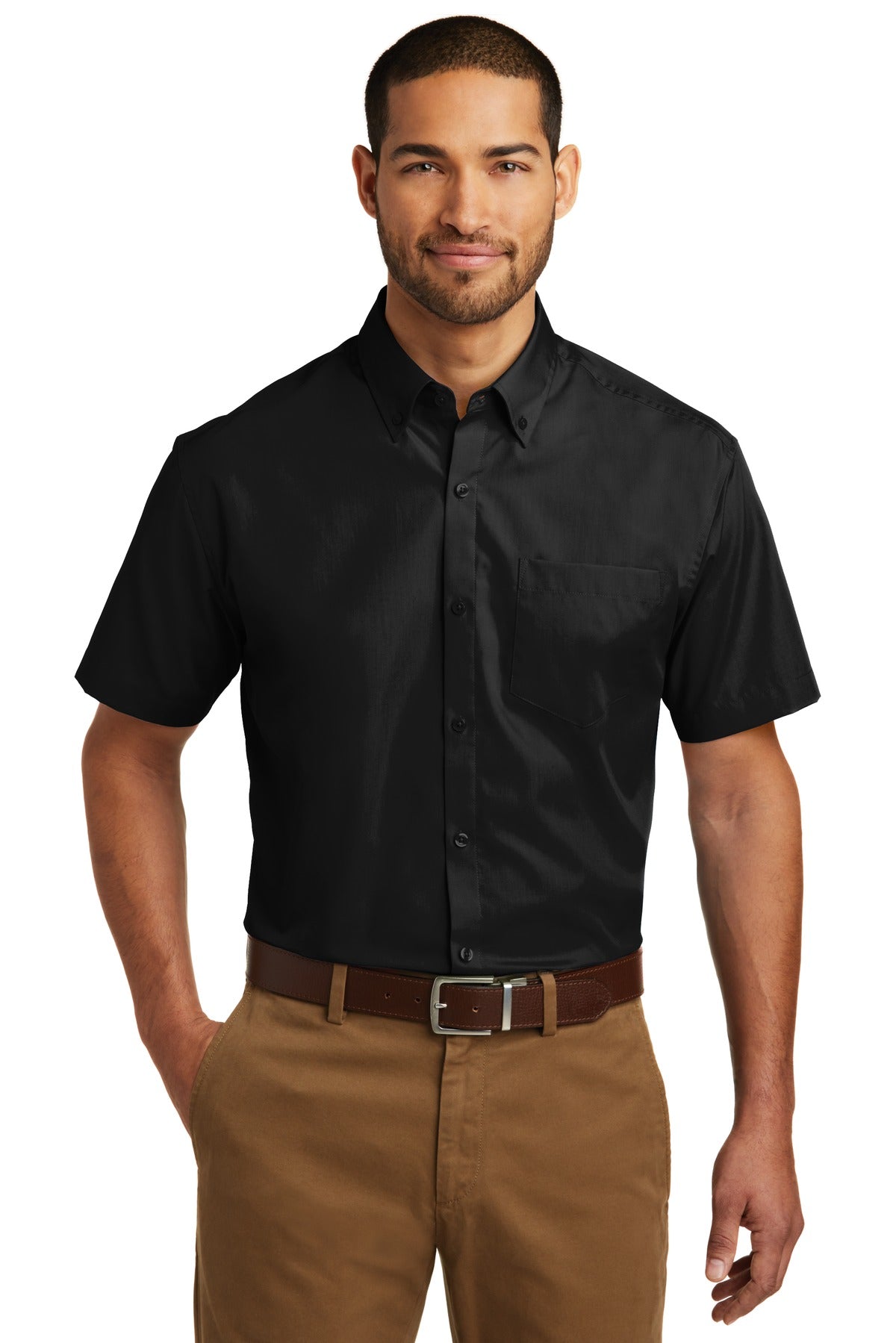 Port Authority® Short Sleeve Carefree Poplin Shirt