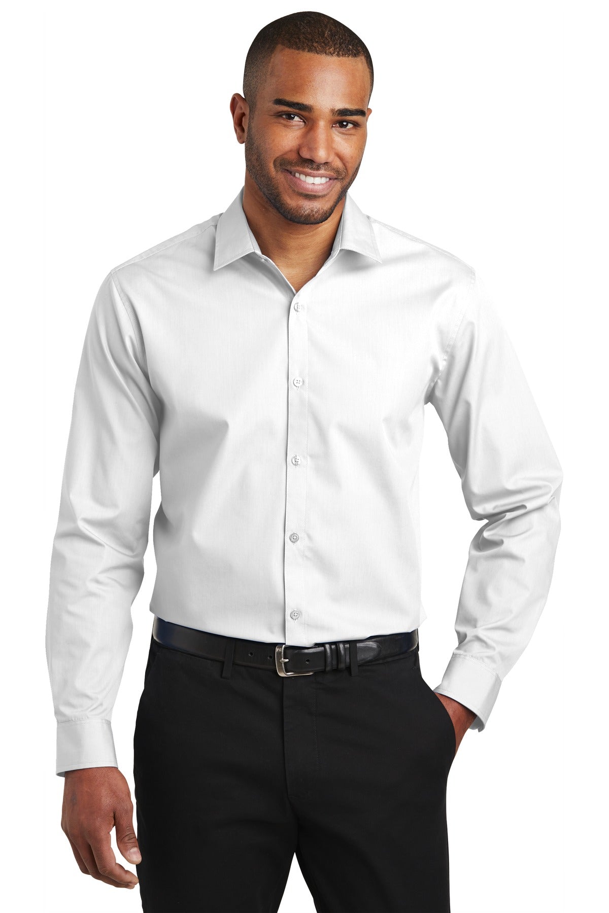 Port Authority ® Slim Fit Carefree Poplin Shirt