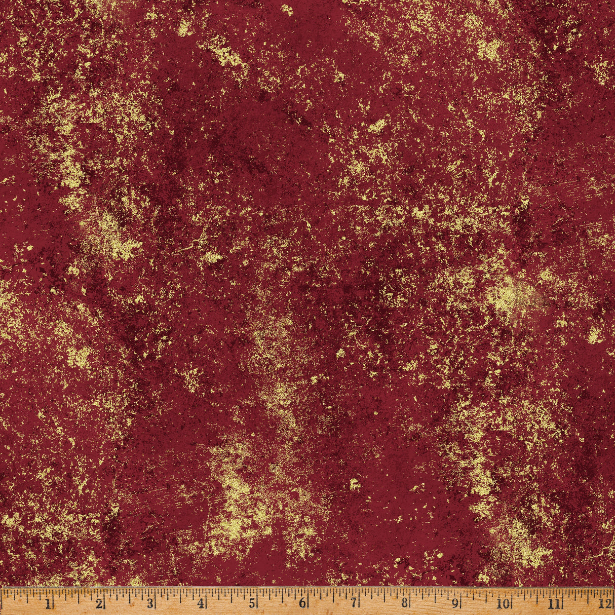Cotton Fabric Burgundy Gold Holiday Classics Blenders 43/44"