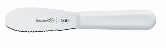 Sandwich Spreader 3-1/2" Scalloped Blade, White