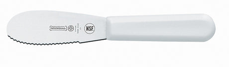 Sandwich Spreader 3-1/2" Scalloped Blade, White
