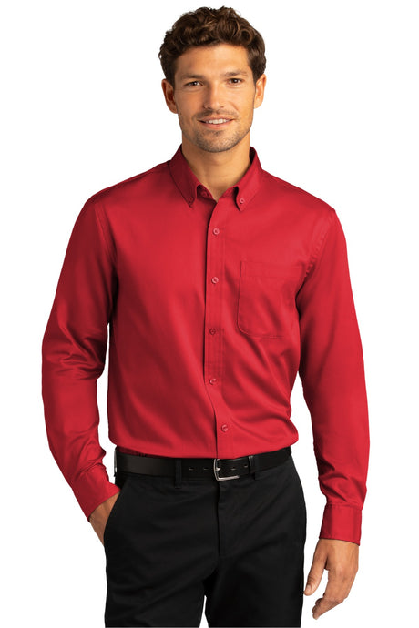 Port Authority® Long Sleeve SuperPro React™ Twill Shirt